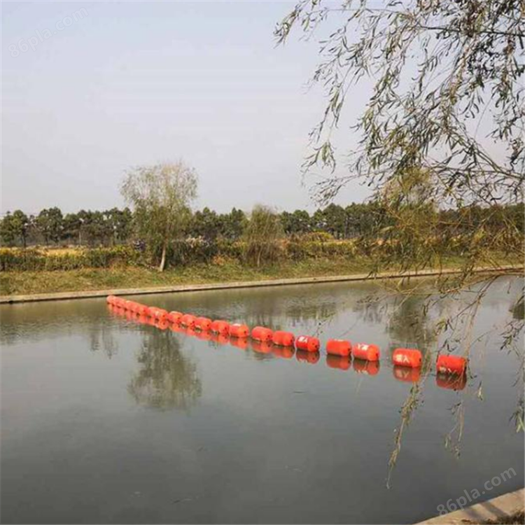 湖泊拦污警示塑料浮球规格