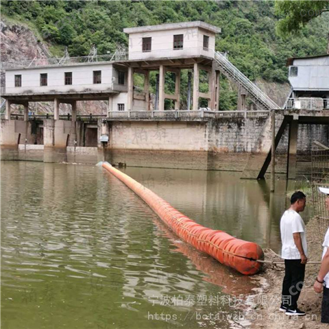 福州河道拦水浮莲浮漂电站拦漂设备